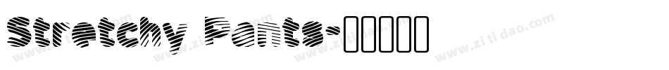 Stretchy Pants字体转换